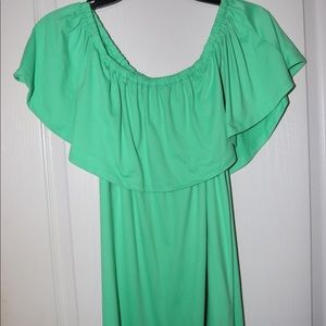 Juniors Green Sundress
